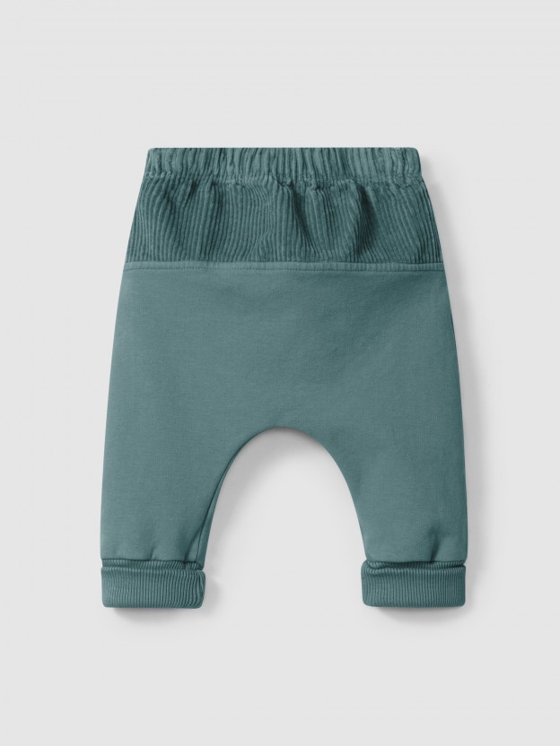 Pantalon pull-up en peluche