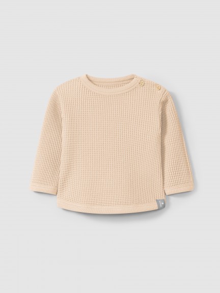 Pull en maille gaufre