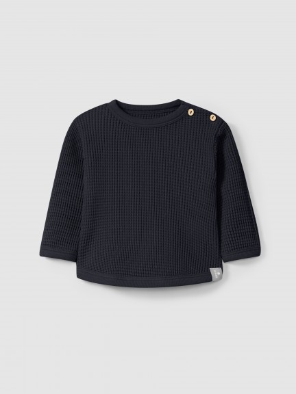 Pull en maille gaufre