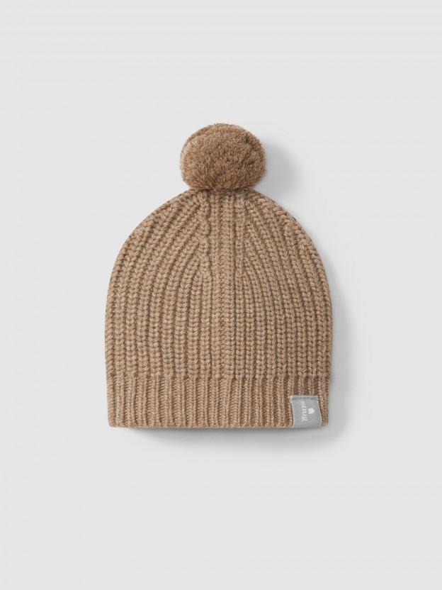 Bonnet tricot pompon