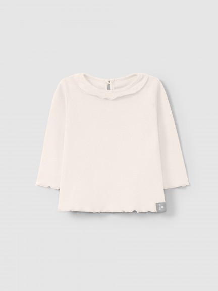 Longsleeve with ruffled collar