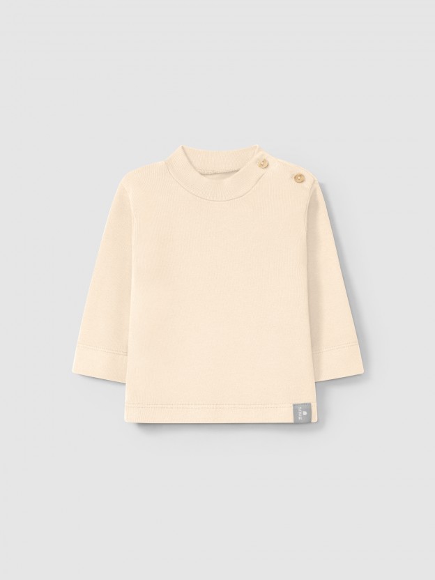 Organic cotton turtleneck sweater