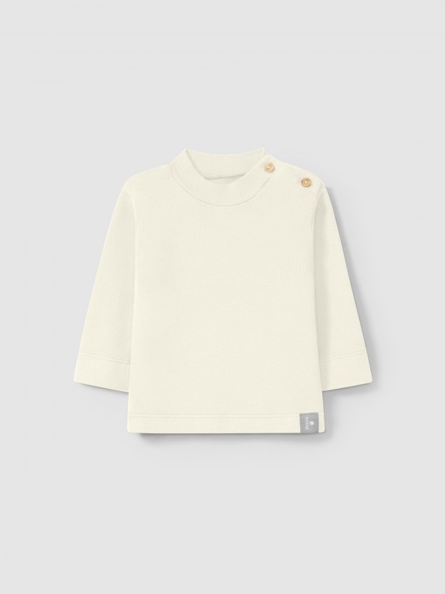 Organic cotton turtleneck sweater