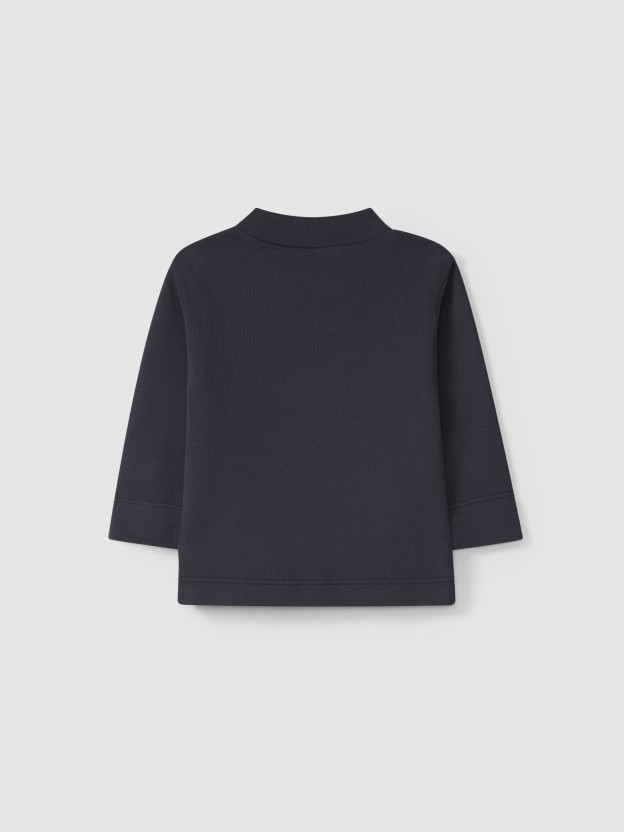 Organic cotton turtleneck sweater