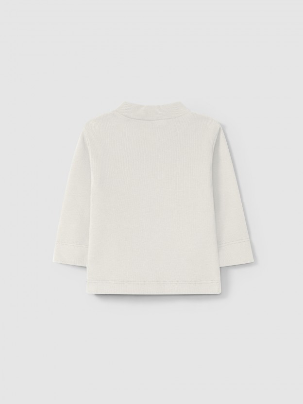 Organic cotton turtleneck sweater