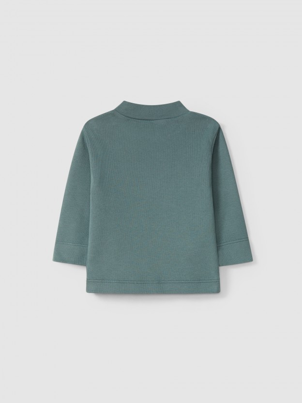 Organic cotton turtleneck sweater