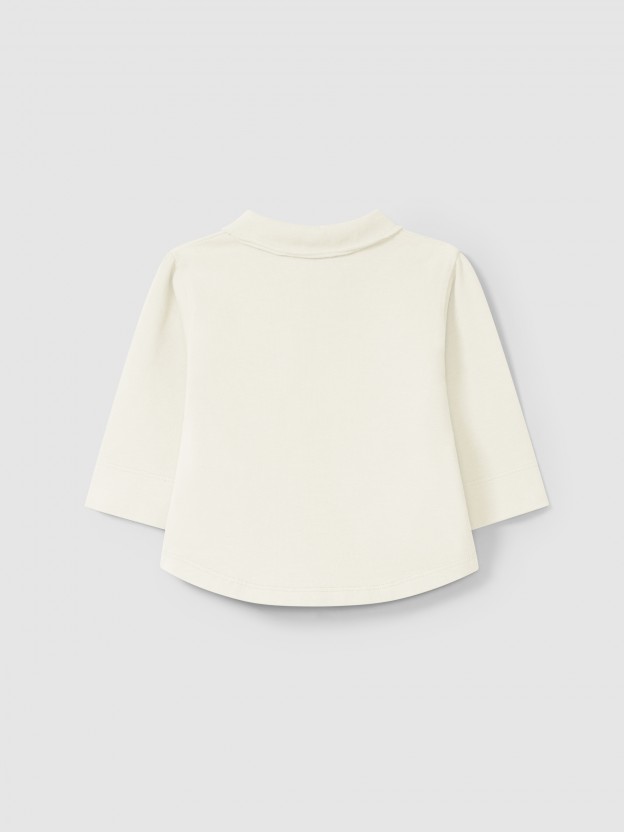 Longsleeve with pointy collar