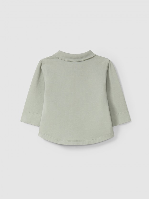 Longsleeve with pointy collar