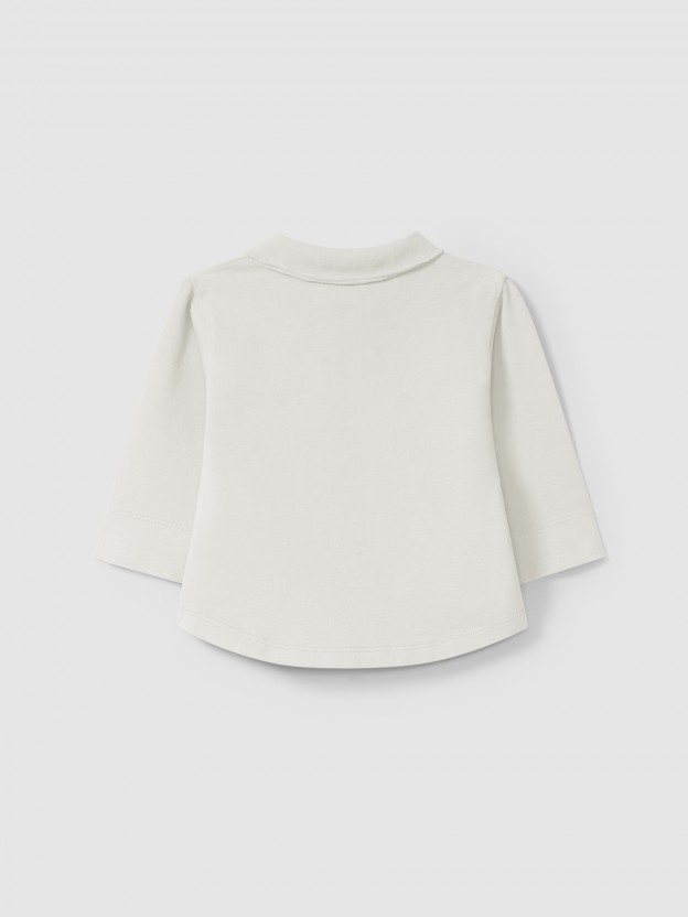 Longsleeve with pointy collar