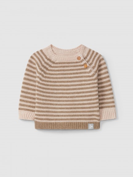 Striped knitted jumper