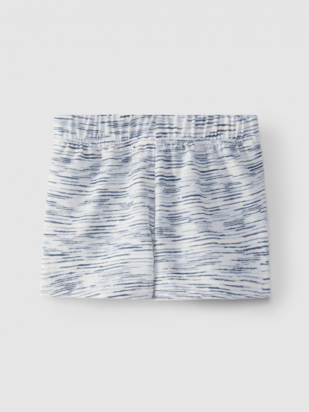 Jersey pull-up shorts