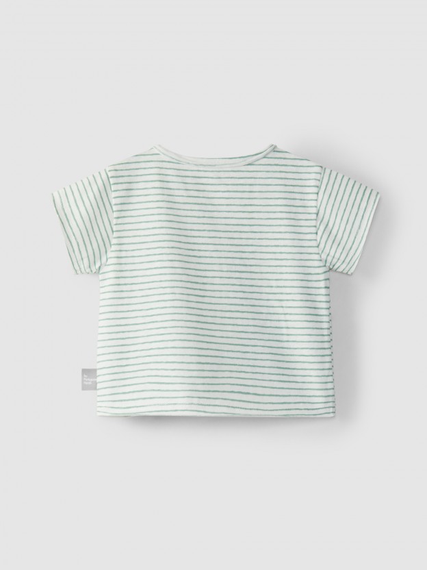 Embroidered T-Shirt with drawstring