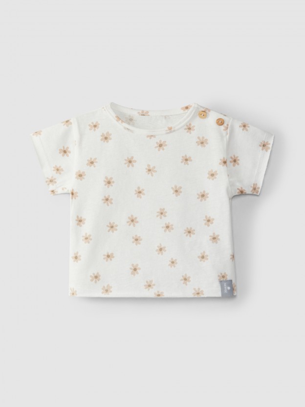 T-shirt fleurs