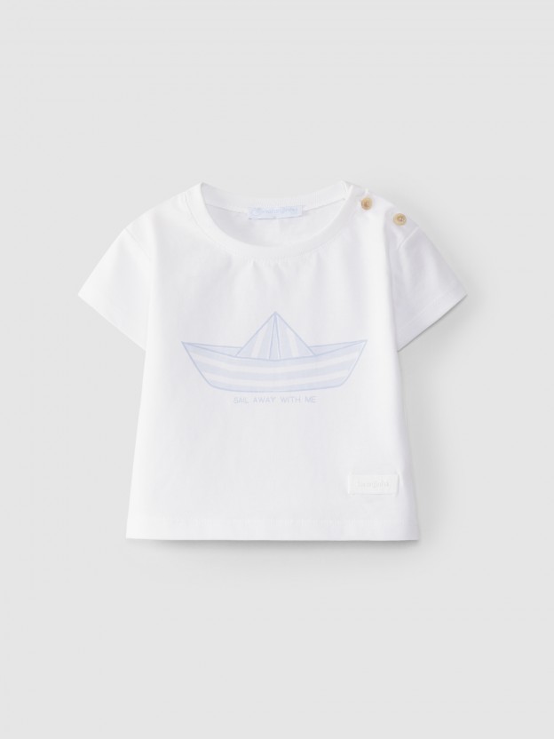 T-shirt "Sail away with me"