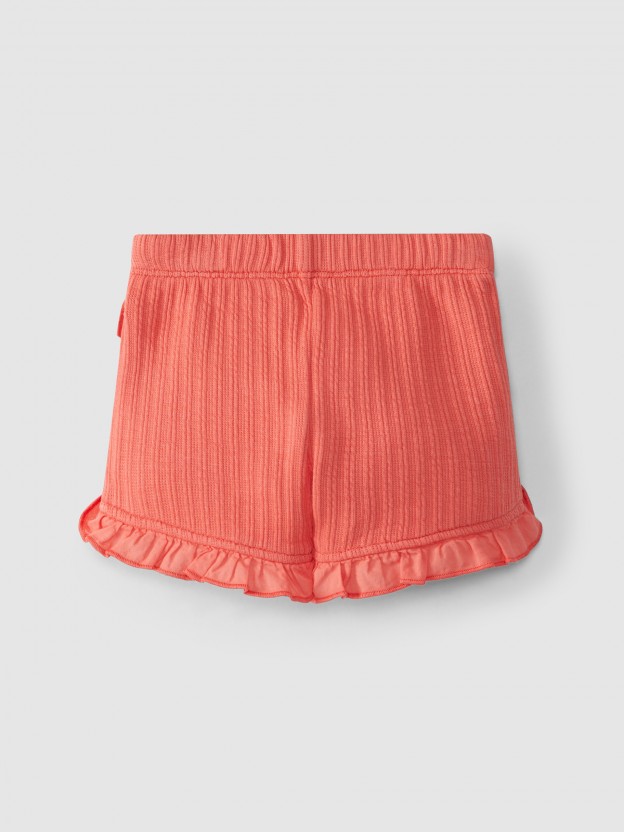 Shorts pull-up in jacquard jersey