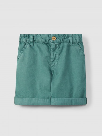 Twill shorts with four pockets