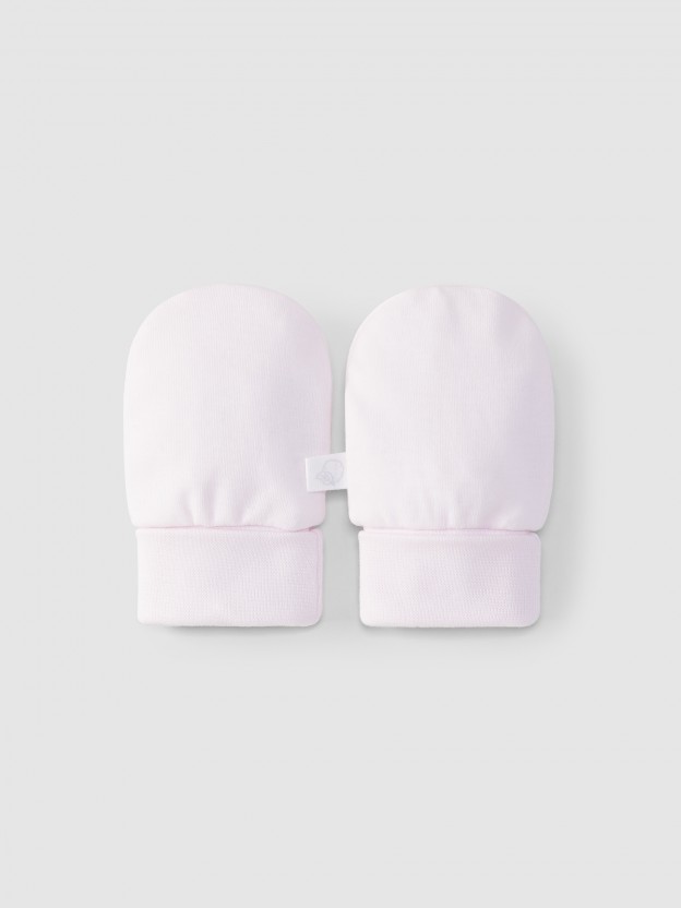 Plain cotton jersey gloves