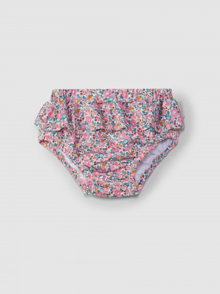 Shortie-style swim pants liberty flowers