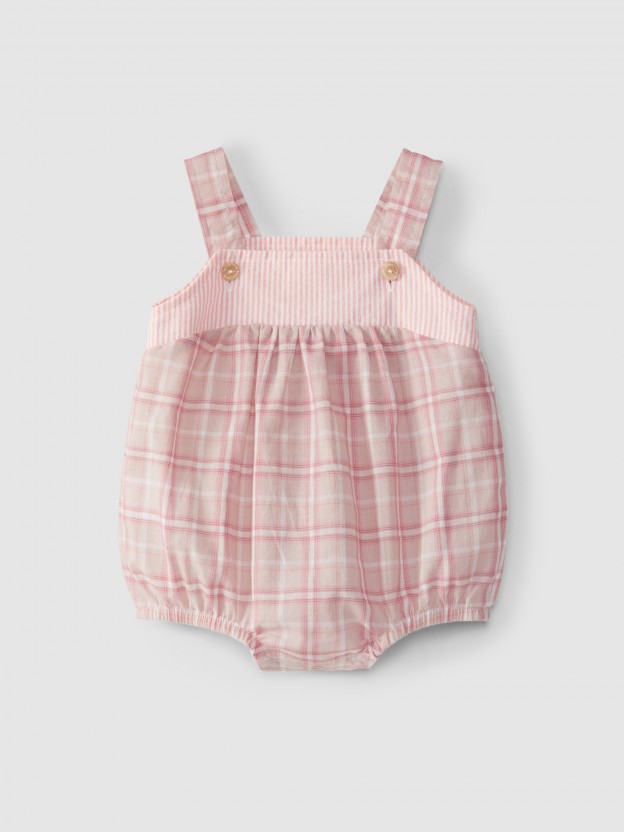 Shortie plaid and stripes
