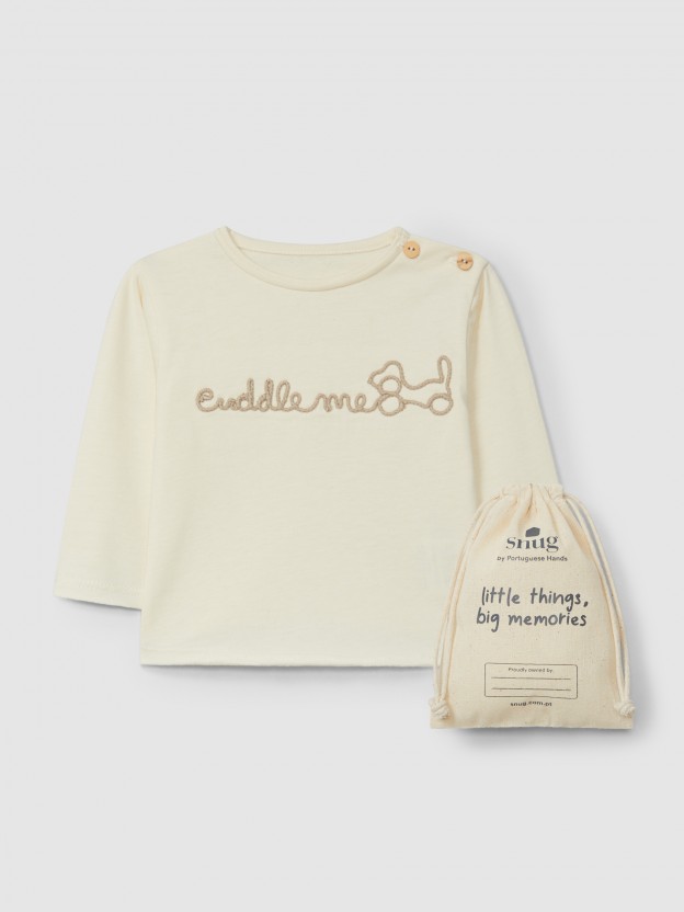 Longsleeve Cuddle me avec pochette cadeau