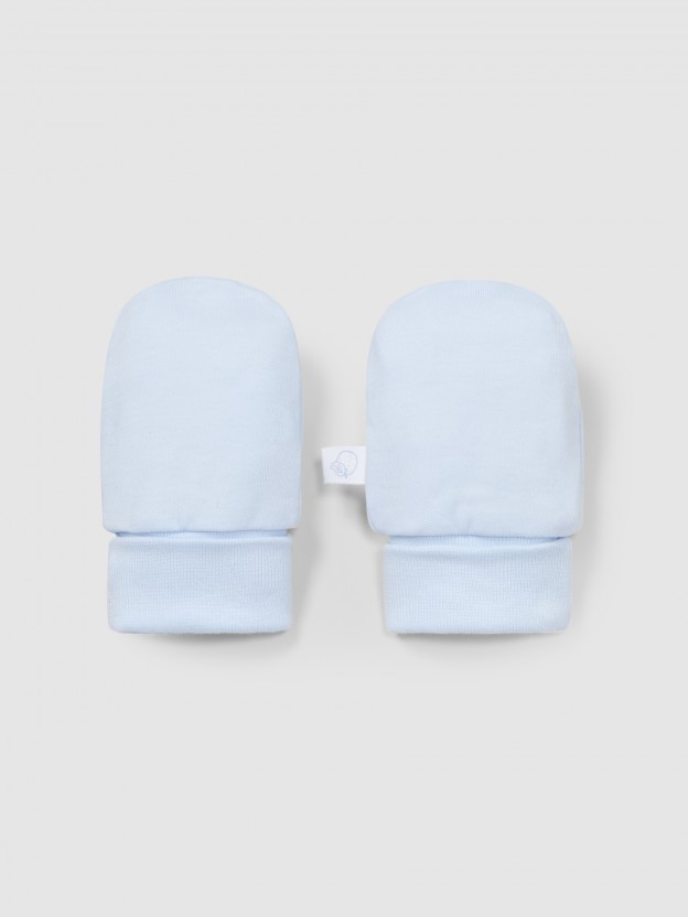 Plain cotton jersey gloves