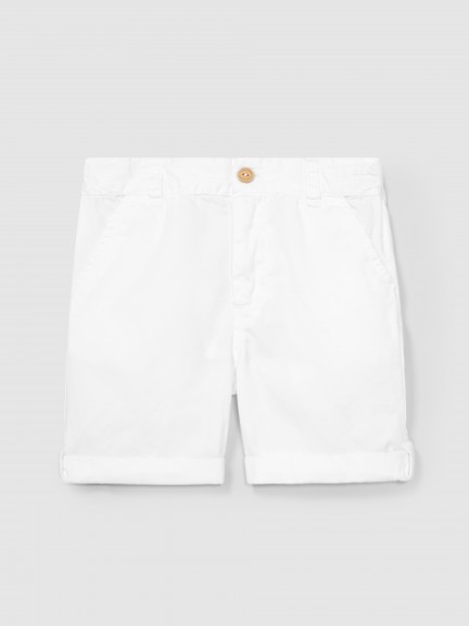 Twill shorts with four pockets