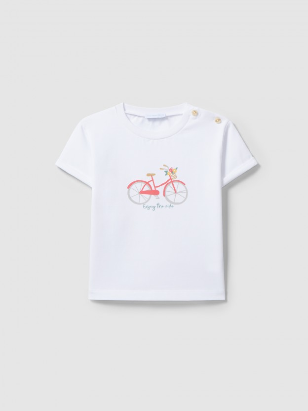 T-shirt bicicleta "Enjoy  the ride"
