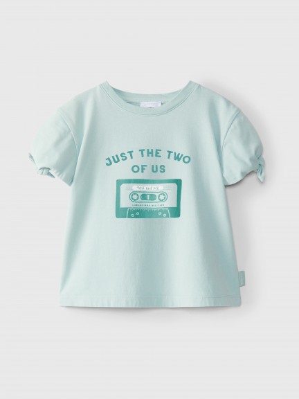 "Just the two of us" T-shirt sleeves with knot detail