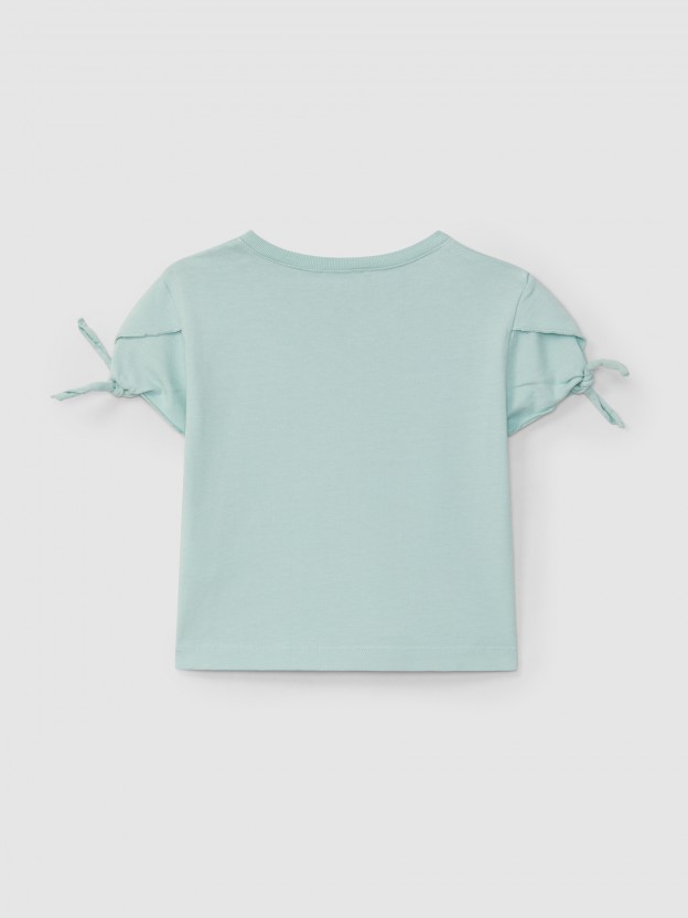 "Just the two of us" T-shirt sleeves with knot detail