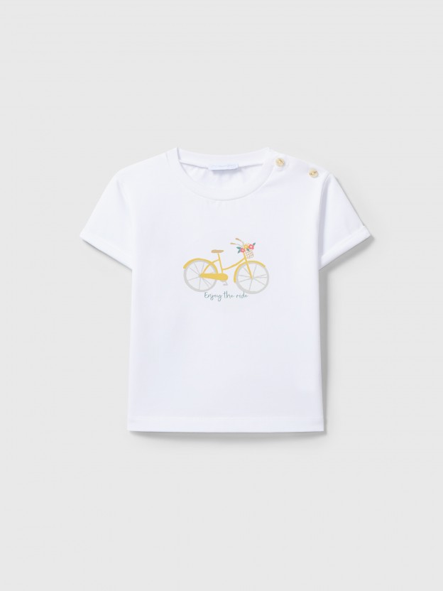 "Enjoy the ride" bicycle T-shirt