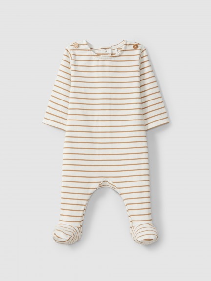 Babygrow algodo orgnico de riscas