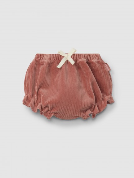 Pull-up shorts with decorative drawstring