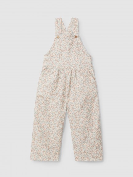 Dungarees in floral corduroy