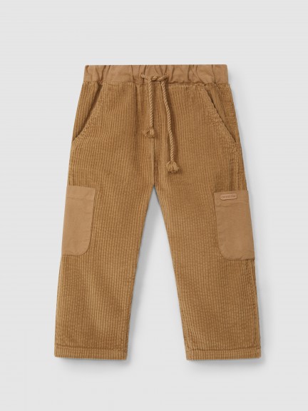 Corduroy pants with four pockets