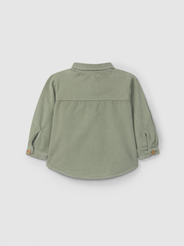 Micro-corduroy shirt