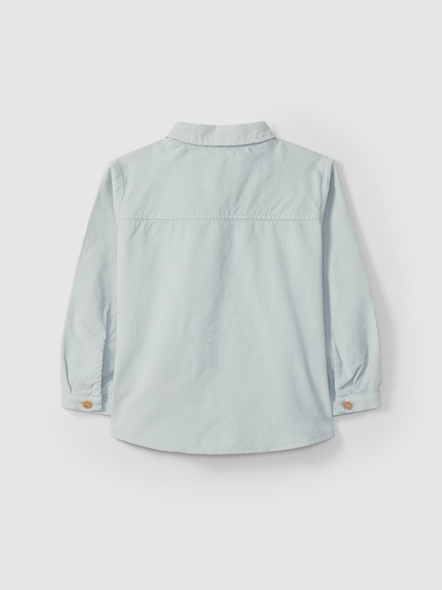 Micro-corduroy shirt