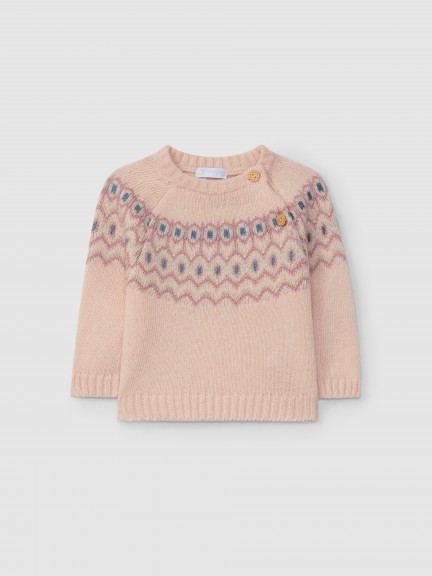 Pull tricot jacquard