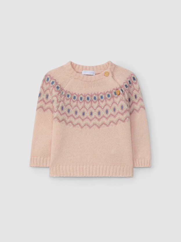 Jacquard knit jumper