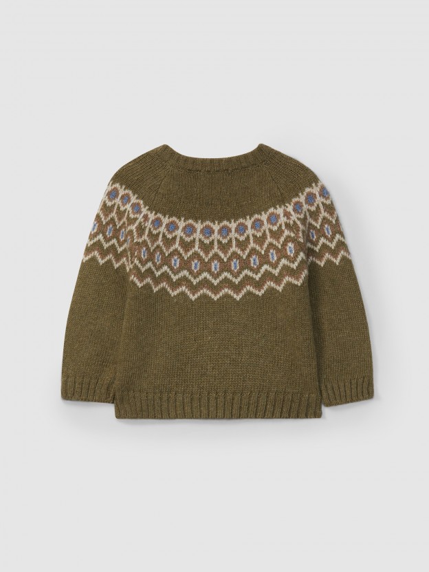 Jacquard knit jumper