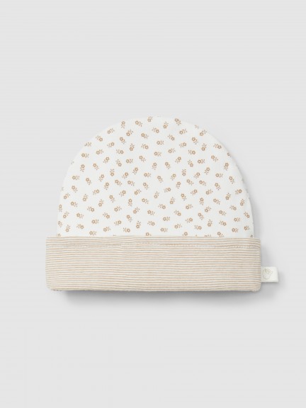 Organic cotton reversible beanie