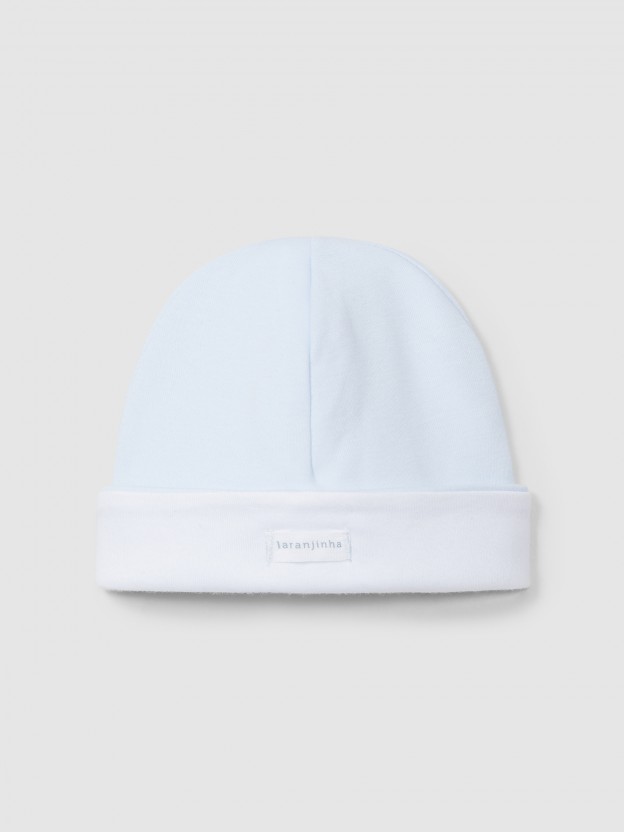 Plain cotton beanie