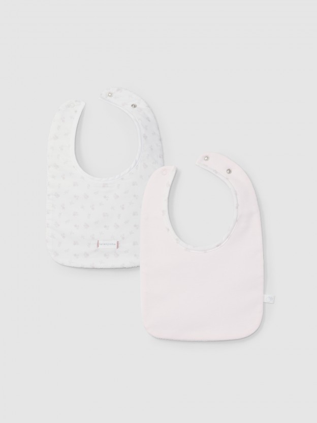 Two-pack printed bibs