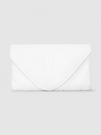 Serviette de bain avec pice en tissu