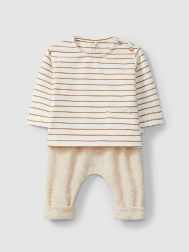 Two-piece organic cotton set