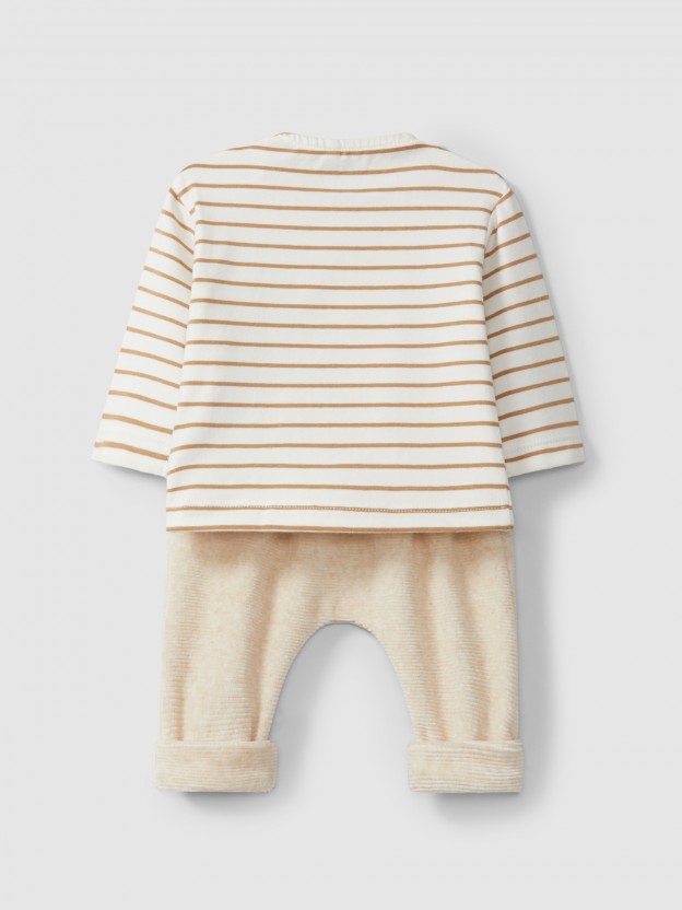 Two-piece organic cotton set