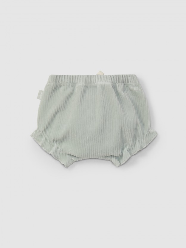 Pull-up shorts with decorative drawstring