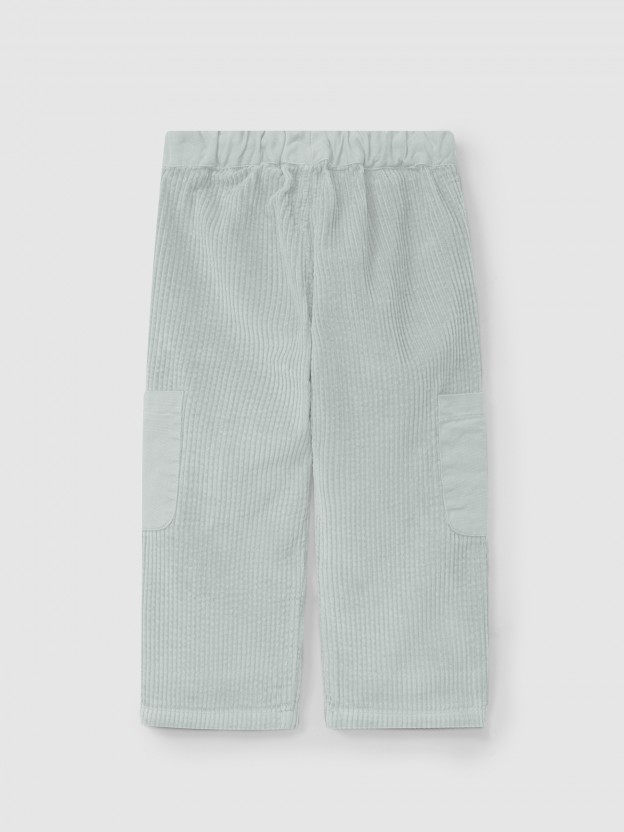 Corduroy pants with four pockets