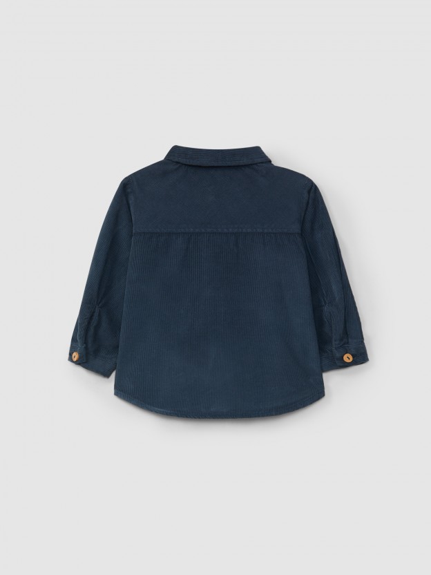 Micro-corduroy shirt