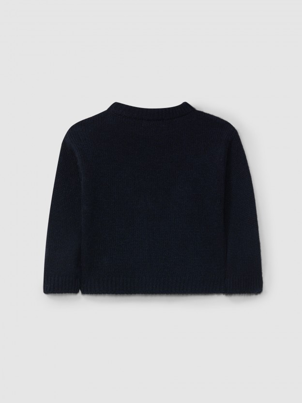 Jacquard knit jumper