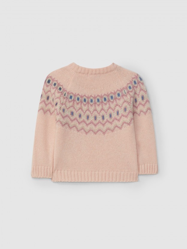 Pull tricot jacquard